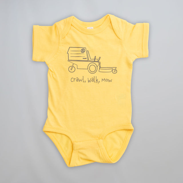 Crawl Walk Mow Onesie