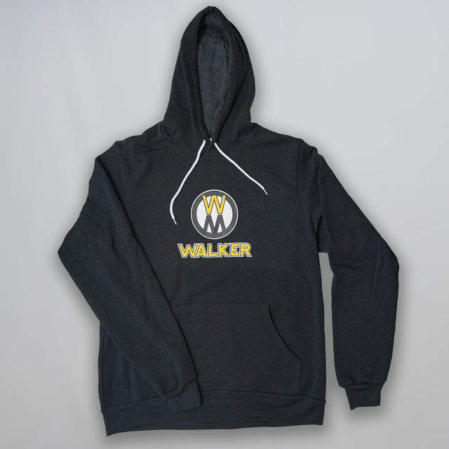 Black Stacked Logo Hoodie